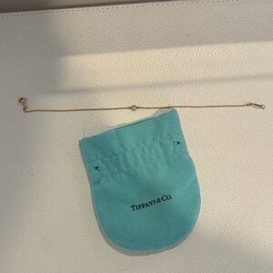 Tiffany & Co. Elsa Peretti diamond bracelet & Jewelry Pouch